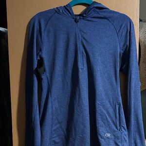 W Club Ride Royal Blue Quarter-Zip Pulliver Hoodie